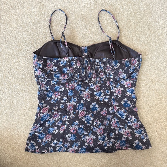 F21 Floral Button Front Tank Top - Picture 3 of 7